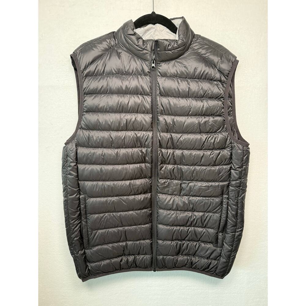 SKYR Men's Duck Down Filled Vest, Black, Large